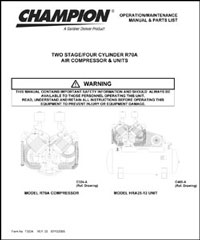 Champion Air Compressor Manuals